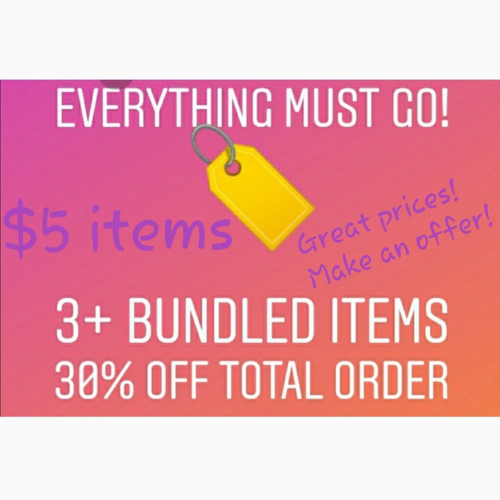 30% OFF TOTAL ORDER OF 3+ BUNDLES! MAKE AN OFFER!
